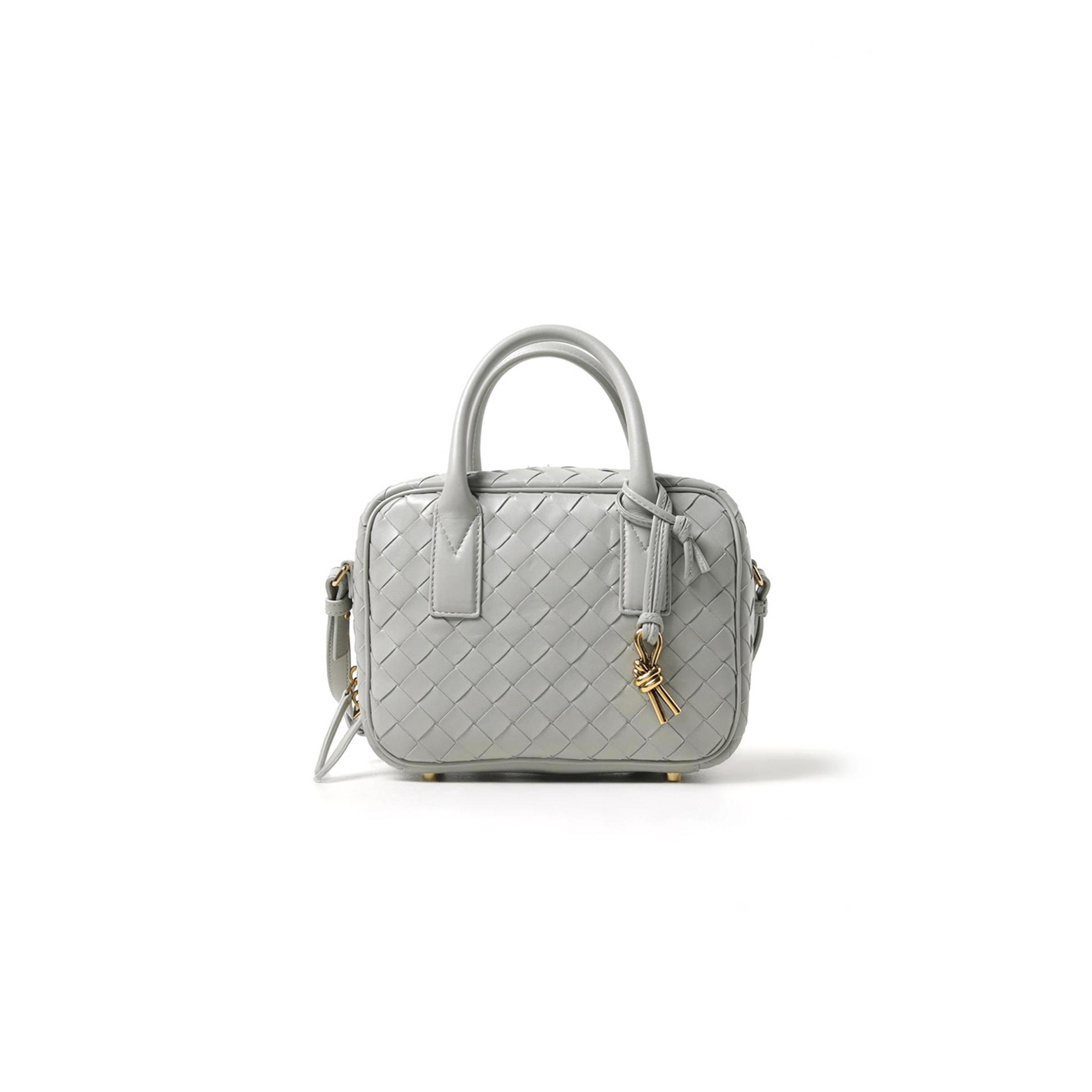 BOTTEGA VENETA GETAWAY BAG INTRECCIATO LEATHER SMALL 776736 (23.5*17.9*9cm)